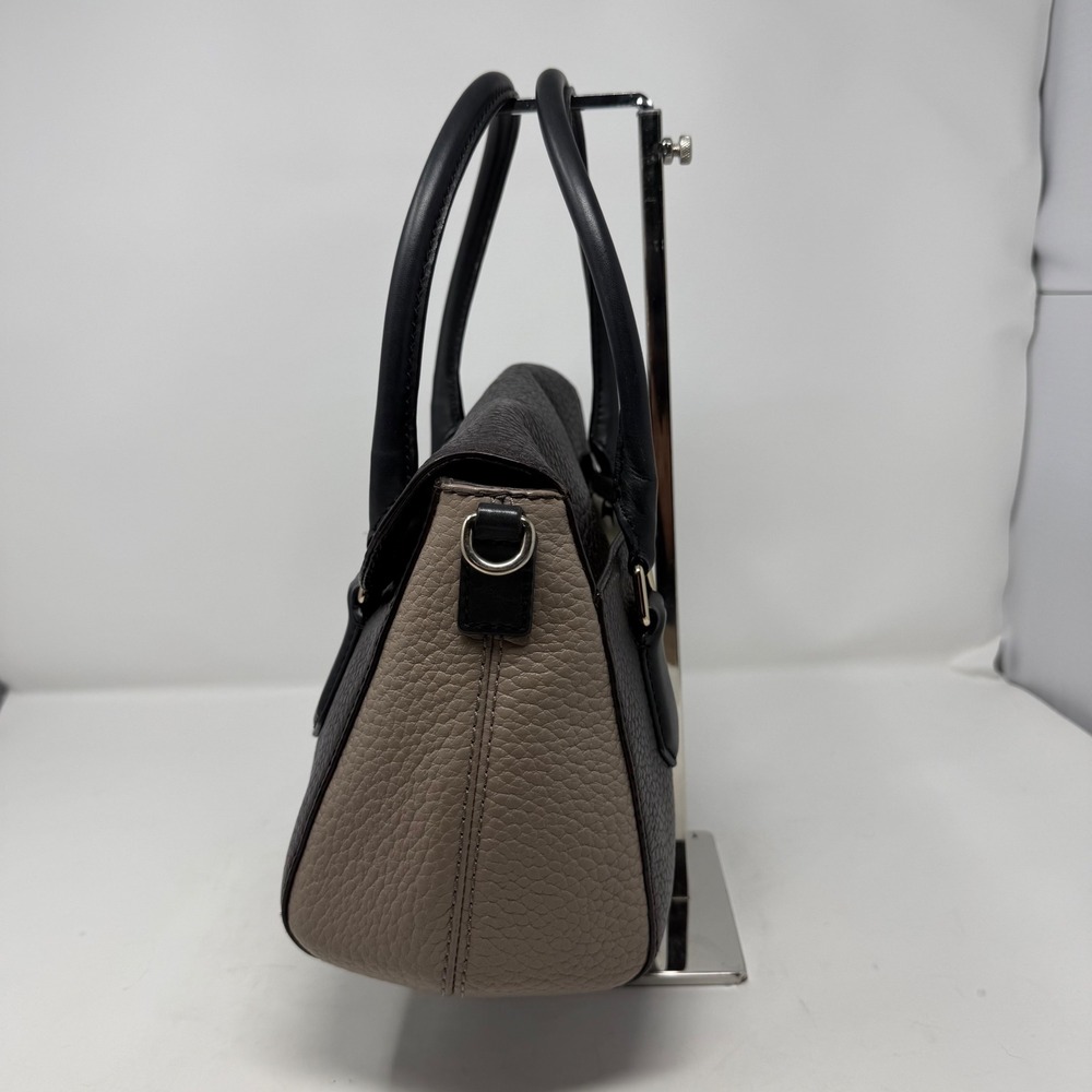 Kate Spade New York Pebbled Leather Satchel Brown Taupe Crossbody Bag Designer - Picture 5 of 12